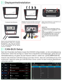 Android 12 Autoradio 2+32GB Navi GPS Carplay Für BMW 1ER MK1 E81 E82 E87 E88 A/C