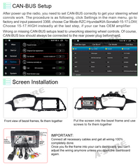 ASURE 9'' Apple CarPlay Android Auto 2+32G Android 11 Car Radio Head Unit for Hyundai Sonata MK7 2015-2017