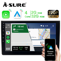 A-Sure 9" Android 11 2GB RAM 32GB ROM GPS Navi Car Radio with Wireless Carplay Android Auto for Audi A4 S4 RS4
