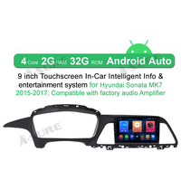 ASURE 9'' Apple CarPlay Android Auto 2+32G Android 11 Car Radio Head Unit for Hyundai Sonata MK7 2015-2017