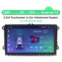9" Android 12 Carplay 2+32G Autoradio GPS NAVI für VW Golf 5 6 Plus Touran Polo Passat