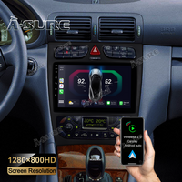 2+32G Autoradio 12 GPS Navi Für Mercedes-Benz A/C Klasse W203 W209 CLK C209 W639