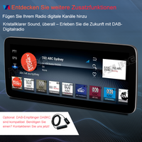 12,3 Zoll 8-Kern 4+64GB Autoradio für MERCEDES BENZ B-Class W246 2012-2014 (NGT 4.5), Android 14 2K IPS Touchscreen kabelloses CarPlay Android Auto GPS-Navigation Bluetooth Wi-Fi 4G LTE Lenkradsteuerung DSP FM RDS USB