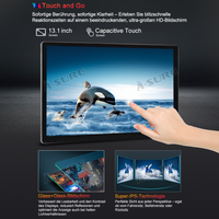 13,1 Zoll 8-Kern Android 14 4+64GB Autoradio für Renault Master 2019–2023/Opel Movano B 2019–2021/Nissan NV400 2019–2023, 2K IPS Touchscreen kabelloses CarPlay Android Auto Rückfahrkamera GPS-Navigation Bluetooth Wi-Fi DSP FM RDS 4G LTE