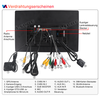 13,1 Zoll 8-Kern Android 14 4+64GB Autoradio für Renault Master 2019–2023/Opel Movano B 2019–2021/Nissan NV400 2019–2023, 2K IPS Touchscreen kabelloses CarPlay Android Auto Rückfahrkamera GPS-Navigation Bluetooth Wi-Fi DSP FM RDS 4G LTE