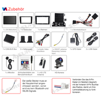 13,1" 8-Kern 4+64GB Autoradio für Fiat Ducato Peugeot Boxer Citroen Jumper ll Citroen Relais 2007-2023, Android 14 Rückfahrkamera 2K IPS Touchscreen kabelloses CarPlay Android Auto GPS-Navigation Bluetooth Wi-Fi DSP FM RDS 4G LTE