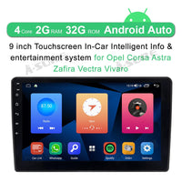 9" Wireless Carplay Android Auto 1280*720P 2GB RAM 32GB ROM DSP Auto GPS Navigation Car Radio for Opel Astra H 2004-2008 Zafira 2005-2015