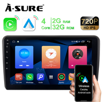 9" 2+32GB Android Autoradio DSP GPS Navi Car Radio with Wireless Carplay Android Auto for Audi A3 S3 RS3 Support DSP Wifi Bluetooth 1280x720P Display USB SWC