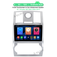 9" Android 2GB RAM+32GB ROM Autoradio Navigation GPS for Chrysler 300 300C 2005-2010 Unterstützt Wireless Carplay Android Auto 1280x720 Pixel Bluetooth DSP Wifi SWC RDS USB