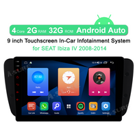 9" 2+32GB Android Wireless Carplay Android Auto GPS Navi Car Radio Stereo for SEAT Ibiza 6j IV 2009-2013