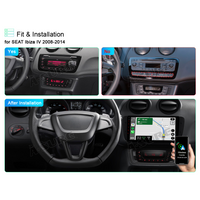 9" 2+32GB Android Wireless Carplay Android Auto GPS Navi Car Radio Stereo for SEAT Ibiza 6j IV 2009-2013