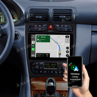 9" 2+32GB Android Autoradio DSP GPS Navi Car Radio with Wireless Carplay Android Auto for Mercedes-Benz C-Class W203 2000 2001 2002 2003 2004, Support DSP Wifi Bluetooth 1280x720P Display USB SWC