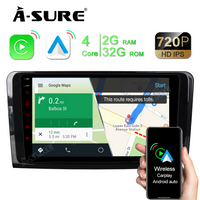 9" 2+32GB Android Autoradio DSP GPS Navi Car Radio with Wireless Carplay Android Auto for Mercedes-Benz M-Class ML-Class W164 (2005–2011), Support DSP Wifi Bluetooth 1280x720P Display USB SWC