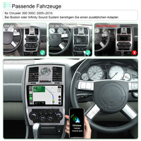 9" Android 2GB RAM+32GB ROM Autoradio Navigation GPS for Chrysler 300 300C 2005-2010 Unterstützt Wireless Carplay Android Auto 1280x720 Pixel Bluetooth DSP Wifi SWC RDS USB