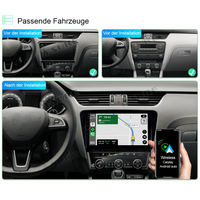 10.1" Android 10 Octa-Core 3GB+32GB Built-in 4G LTE Wireless Carplay Android Auto Autoradio Navigation GPS Bluetooth 5.1 WiFi USB für Skoda Octavia III Mk3 2013-2019