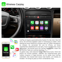 9" Octa-Core 4+64GB Wireless Carplay Android 10 Built-in 4G LTE 1280*720p Autoradio GPS Navi für Audi A4 SEAT Exeo