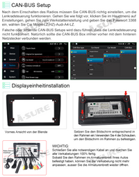 9" Octa-Core 4+64GB Wireless Carplay Android 10 Built-in 4G LTE 1280*720p Autoradio GPS Navi für Audi A4 SEAT Exeo
