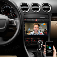 9" Octa-Core 4+64GB Wireless Carplay Android 10 Built-in 4G LTE 1280*720p Autoradio GPS Navi für Audi A4 SEAT Exeo