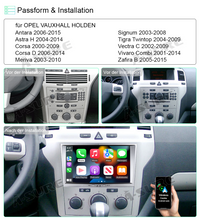 8" Silver Android 10 GPS Navi Car Radio with Octa-Core 4GB RAM 64GB ROM for Opel Vauxhall Corsa Astra Antara Vectra Meriva Zafira Vivaro Support Wireless Carplay Android Auto