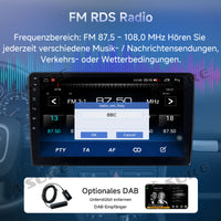 9 Zoll 2+64GB Android 14 Autoradio für VW Polo V 6C 2008-2017 mit 1280HD IPS Touchscreen kabelloses CarPlay Android Auto GPS-Navigation Bluetooth 5.0 Wi-Fi DSP USB Rückfahrkamera