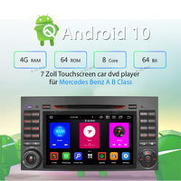 Android 10 Carplay&Android Auto DVD GPS 4G RAM 64GB ROM Autoradio Radio Für Benz A/B W169 W245 VW Crafter