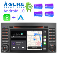 Android 10 Carplay&Android Auto DVD GPS 4G RAM 64GB ROM Autoradio Radio Für Benz A/B W169 W245 VW Crafter