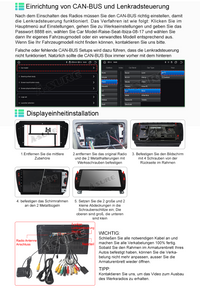9" Android 13 GPS Navi 8-Kern 4+64GB Autoradio CarPlay Für Seat Ibiza 6j 2009-2013 4G WIFI BT DSP ChatGPT
