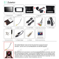 Android 12 Autoradio Carplay Android Auto Navi für Mercedes-Benz M/ML-Class W164