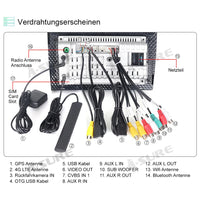 4G-LTE SIM Android10 Radio Navi 64G 8 Core für BMW 3er Touring E90 E91 318i 320d