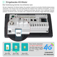 9‘’ 4+64G Android 10 Autoradio Navi GPS 4G LTE für Mercedes BENZ A/B Sprinter W169 W245