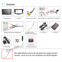 Android 12 Autoradio Navi Wireless Carplay 2+32GB für Toyota RAV4 MK3 2006-2011