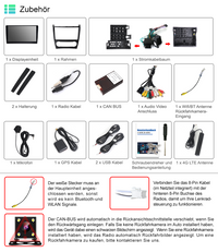 9" Android 13 Autoradio 4+64GB 8-Kern Navi für Mercedes Benz C/CLC Klasse W203 2004-2007 CarPlay ChatGPT WIFI 4G GPS