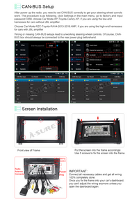 Apple CarPlay 2+32G Android Car Navi GPS Radio for Toyota Tundra XK50 2014-2021