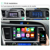 10" HD Android 11 Car Stereo Radio for Toyota Highlander 2014-2019 work with JBL