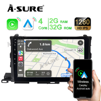 10" HD Android 11 Car Stereo Radio for Toyota Highlander 2014-2019 work with JBL