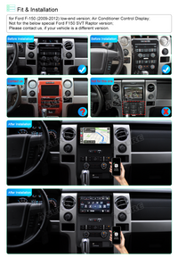 9" 2GB RAM+32GB ROM GPS Navi Car Radio for Ford F-150 2009-2012 Support Wireless Carplay Android Auto USB Wifi