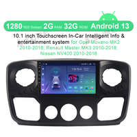 9" 2+32GB Android 13 CarPlay Autoradio für Opel Movano B Renault Master Nissan NV400 2010-2018 GPS Navi Android Auto Bluetooth WIFI USB DSP
