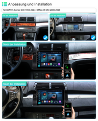 4+64GB Android 13 CarPlay Autoradio 8-Kern Für BMW E53 E53 X5 E39 GPS WIFI BT 4G LTE DSP RDS