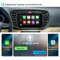 9" Android 13 Kabellos CarPlay 2+32GB Autoradio für VW Golf Plus 2004-2013 Tiguan 2007-2016 WIFI Bluetooth GPS DSP USB DAB+