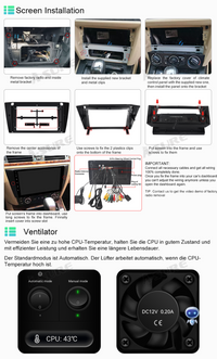 4+64GB Android 13 CarPlay GPS Autoradio für BMW E90 E91 E92 3er 8-Kern 4G-LTE WIFI BT DSP USB