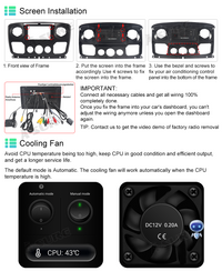 8-Core 4+64GB Android 13 CarPlay Stereoradio GPS Navi für 2010-2018 Vauxhall Movano B / Renault Master / Nissan NV400, unterstützt 4G LTE, WLAN, Bluetooth, USB, DSP, RDS