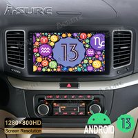 9" 2+32GB Android 13 GPS Navi Autoradio für VW Sharan ll Seat Alhambra MK2 ab 2010 Kabelloses CarPlay Android Auto Bluetooth WIFI DSP RDS 1280HD Touchscreen