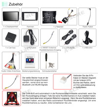 9" 2+32GB Android 13 Autoradio CarPlay GPS Navi für VW T6.1 Transporter Multivan BT WIFI DSP RDS USB DAB+