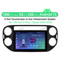 2+32GB Android 13 CarPlay GPS Autoradio Für VW Tiguan 5N Golf Plus Unterstützung USB DSP RDS BT WIFI DAB