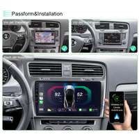 10.1" Android 13 Kabellos CarPlay 2+32GB Autoradio für VW Golf 7 Golf Vll WIFI Bluetooth GPS DAB+ RDS DSP USB FM