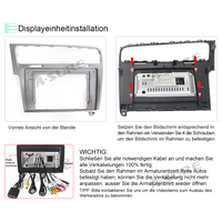 10.1" Android 13 Kabellos CarPlay 2+32GB Autoradio für VW Golf 7 Golf Vll WIFI Bluetooth GPS DAB+ RDS DSP USB FM