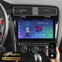 10.1" Android 13 Kabellos CarPlay 2+32GB Autoradio für VW Golf 7 Golf Vll WIFI Bluetooth GPS DAB+ RDS DSP USB FM