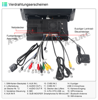 10,1 Zoll 8-Kern 4+64GB Android 14 Autoradio für 1-Din Ford Transit Custom 2018-2023, GPS Navi Kabelloses CarPlay Android Auto Rückfahrkamera DAB 4G LTE Bluetooth Wi-Fi SWC DSP FM RDS USB