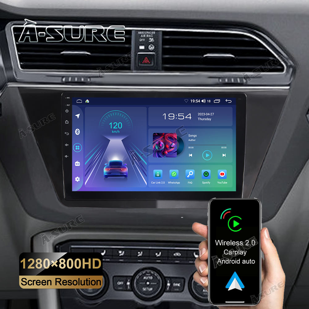 10" 2+32G Android 13 CarPlay Autoradio für VW Touran 5T1 1T3 2015-2020 WIFI BT GPS DSP RDS DAB