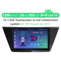 10" 2+32G Android 13 CarPlay Autoradio für VW Touran 5T1 1T3 2015-2020 WIFI BT GPS DSP RDS DAB